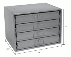 Durham Mfg. Durham Steel Compartment Box Rack 20 x 15-3/4 x 15 with 4 of 24-Compartment Boxes 35 Durham Mfg. Durham Steel Compartment Box Rack 20 x 15-3/4 x 15 with 4 of 24-Compartment Boxes -Containers & Organizers Sales Store 493499IN dim