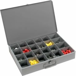 Durham Mfg. Durham Steel Compartment Box Rack Heavy Duty Bearing 20 x 15-3/4 x 15 with 4 of 24-Compartment Boxes -Containers & Organizers Sales Store 493500 08
