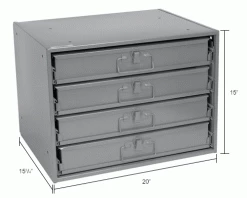 Durham Mfg. Durham Steel Compartment Box Rack 20 x 15-3/4 x 15 with 4 of 32-Compartment Boxes 35 Durham Mfg. Durham Steel Compartment Box Rack 20 x 15-3/4 x 15 with 4 of 32-Compartment Boxes -Containers & Organizers Sales Store 493501IN dim