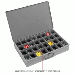 Durham Mfg. Durham Steel Compartment Box Rack Heavy Duty Bearing 20 x 15-3/4 x 15 with 4 of 32-Compartment Boxes -Containers & Organizers Sales Store 493502IN 3wco