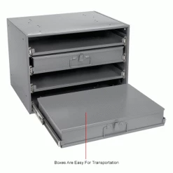 Durham Mfg. Durham Steel Compartment Box Rack Heavy Duty Bearing 20 x 15-3/4 x 15 with 4 of 32-Compartment Boxes -Containers & Organizers Sales Store 493502IN 5wco