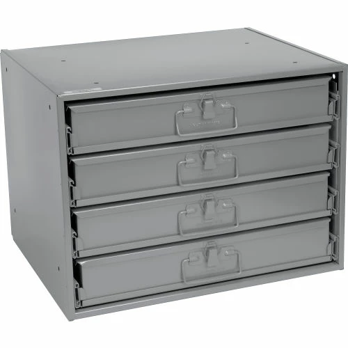 Durham Mfg. Durham Steel Compartment Box Rack 20 x 15-3/4 x 15 with 4 of 20-Compartment Boxes 1 Durham Mfg. Durham Steel Compartment Box Rack 20 x 15-3/4 x 15 with 4 of 20-Compartment Boxes