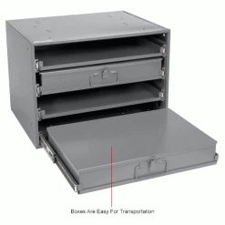 Durham Mfg. Durham Steel Compartment Box Rack Heavy Duty Bearing 20 x 15-3/4 x 15 with 4 of 20-Compartment Boxes -Containers & Organizers Sales Store 493504IN 5wco
