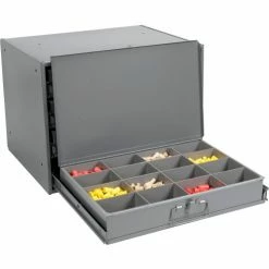 Durham Mfg. Durham Steel Compartment Box Rack 20 x 15-3/4 x 15 with 4 of 16-Compartment Boxes 20 Durham Mfg. Durham Steel Compartment Box Rack 20 x 15-3/4 x 15 with 4 of 16-Compartment Boxes -Containers & Organizers Sales Store 493505 02
