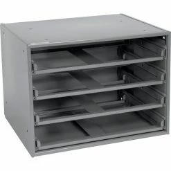 Durham Mfg. Durham Steel Compartment Box Rack 20 x 15-3/4 x 15 with 4 of 16-Compartment Boxes 25 Durham Mfg. Durham Steel Compartment Box Rack 20 x 15-3/4 x 15 with 4 of 16-Compartment Boxes -Containers & Organizers Sales Store 493505 07