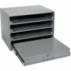 Durham Mfg. Durham Steel Compartment Box Rack Heavy Duty Bearing 20 x 15-3/4 x 15 with 4 of 16-Compartment Boxes -Containers & Organizers Sales Store 493506 06