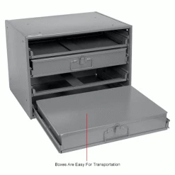 Durham Mfg. Durham Steel Compartment Box Rack Heavy Duty Bearing 20 x 15-3/4 x 15 with 4 Adj Divider Boxes -Containers & Organizers Sales Store 493507IN 5wco