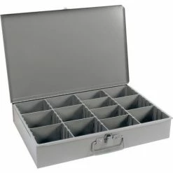 Durham Mfg. Durham Steel Compartment Box Rack Heavy Duty Bearing 20 x 15-3/4 x 15 with 4 Adj Divider Boxes -Containers & Organizers Sales Store 493507 03