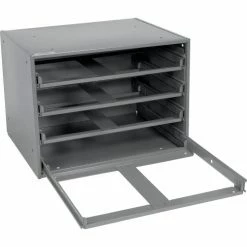 Durham Mfg. Durham Steel Compartment Box Rack Heavy Duty Bearing 20 x 15-3/4 x 15 with 4 Adj Divider Boxes -Containers & Organizers Sales Store 493507 10