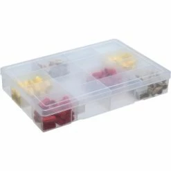 Durham Mfg. Durham Steel Compartment Box Rack 13-1/2 x 9-1/8 x 13-1/4 with 5 of 16-Compartment Plastic Boxes -Containers & Organizers Sales Store 493511 09