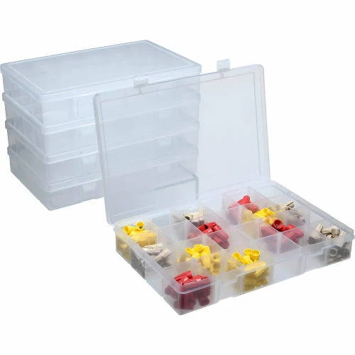Durham Mfg. Durham Steel Compartment Box Rack 13-1/2 x 9-1/8 x 13-1/4 with 5 of Adjustable Divider Plastic Boxes 2 Durham Mfg. Durham Steel Compartment Box Rack 13-1/2 x 9-1/8 x 13-1/4 with 5 of Adjustable Divider Plastic Boxes - Image 2