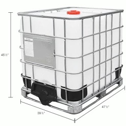 Global Industrial IBC Container 275 Gallon UN approved w/ Composite Metal Pallet Base 21 Global Industrial IBC Container 275 Gallon UN approved w/ Composite Metal Pallet Base -Containers & Organizers Sales Store 493531IN dim
