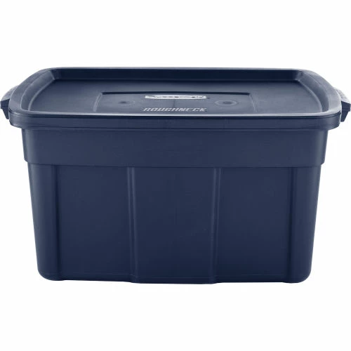 Rubbermaid® Roughneck™ Tote 31 Gallon 32-5/16"Lx20-3/8"Wx16-11/16"H Dark Indigo Metallic - Pkg Qty 6 2 Rubbermaid® Roughneck™ Tote 31 Gallon 32-5/16"Lx20-3/8"Wx16-11/16"H Dark Indigo Metallic - Pkg Qty 6 - Image 2