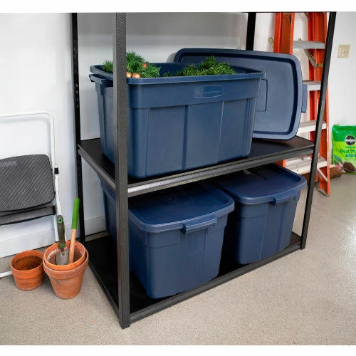 Rubbermaid® Roughneck™ Tote 31 Gallon 32-5/16"Lx20-3/8"Wx16-11/16"H Dark Indigo Metallic - Pkg Qty 6 4 Rubbermaid® Roughneck™ Tote 31 Gallon 32-5/16"Lx20-3/8"Wx16-11/16"H Dark Indigo Metallic - Pkg Qty 6 - Image 4