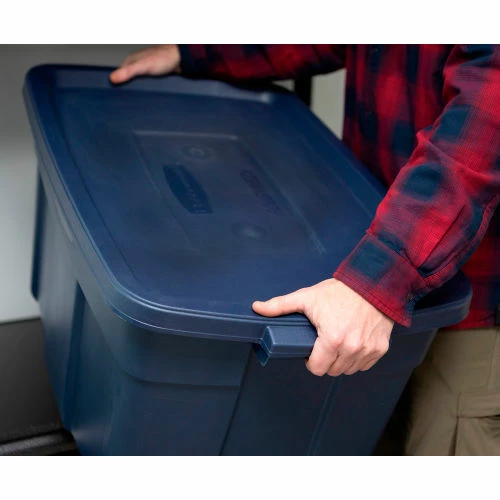 Rubbermaid® Roughneck™ Tote 31 Gallon 32-5/16"Lx20-3/8"Wx16-11/16"H Dark Indigo Metallic - Pkg Qty 6 6 Rubbermaid® Roughneck™ Tote 31 Gallon 32-5/16"Lx20-3/8"Wx16-11/16"H Dark Indigo Metallic - Pkg Qty 6 - Image 6