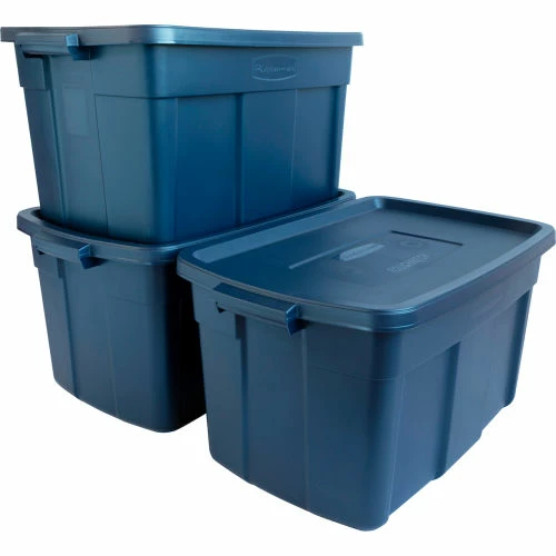 Rubbermaid® Roughneck™ Tote 31 Gallon 32-5/16"Lx20-3/8"Wx16-11/16"H Dark Indigo Metallic - Pkg Qty 6 7 Rubbermaid® Roughneck™ Tote 31 Gallon 32-5/16"Lx20-3/8"Wx16-11/16"H Dark Indigo Metallic - Pkg Qty 6 - Image 7