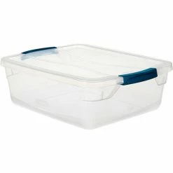 Rubbermaid® Cleverstore™ Clear Latching Storage Tote w/Lid 16 Quart 16-7/8x13-3/8x5-1/2 - Pkg Qty 8 -Containers & Organizers Sales Store 493670 5
