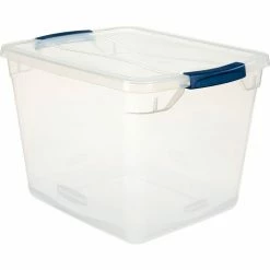 Rubbermaid® Cleverstore™ Clear Latching Storage Tote w/Lid 30 Quart 16-7/8x13-3/8x11-1/2 - Pkg Qty 8 -Containers & Organizers Sales Store 493671 5