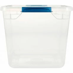 Rubbermaid® Cleverstore™ Clear Latching Storage Tote w/Lid 30 Quart 16-7/8x13-3/8x11-1/2 - Pkg Qty 8 -Containers & Organizers Sales Store 493671 8