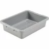 Global Industrial NSF Plastic Bus Tub, 20"L x 15"W x 5"H, Gray - Pkg Qty 12
