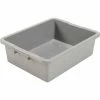 Global Industrial™ NSF Plastic Bus Tub, 21-1/2"L x 17-3/4"W x 7"H, Gray - Pkg Qty 5