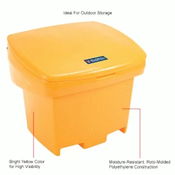 Global Industrial™ Outdoor Storage Container, 30"Lx25"Wx24"H, 5.5 Cu. Ft., Yellow -Containers & Organizers Sales Store 493698IN 1wco
