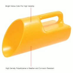 Global Industrial™ Heavy Duty Scoop, 4 Liter Capacity, Yellow -Containers & Organizers Sales Store 493699IN 1wco