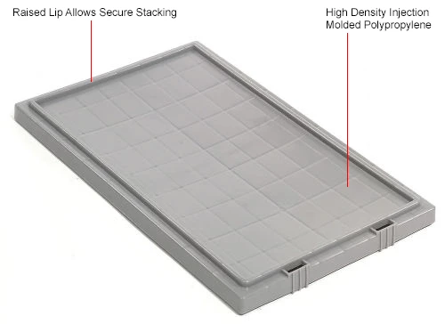 Akro-Mils Lid 35201 For Nest & Stack Tote 35200, Gray - Pkg Qty 6 13 Akro-Mils Lid 35201 For Nest & Stack Tote 35200, Gray - Pkg Qty 6 - Image 13