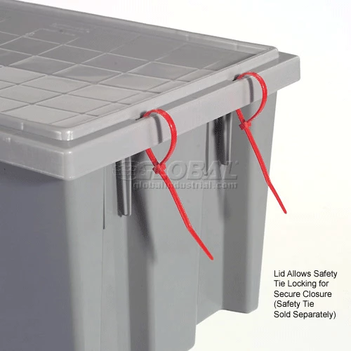 Akro-Mils Lid 35201 For Nest & Stack Tote 35200, Gray - Pkg Qty 6 14 Akro-Mils Lid 35201 For Nest & Stack Tote 35200, Gray - Pkg Qty 6 - Image 14
