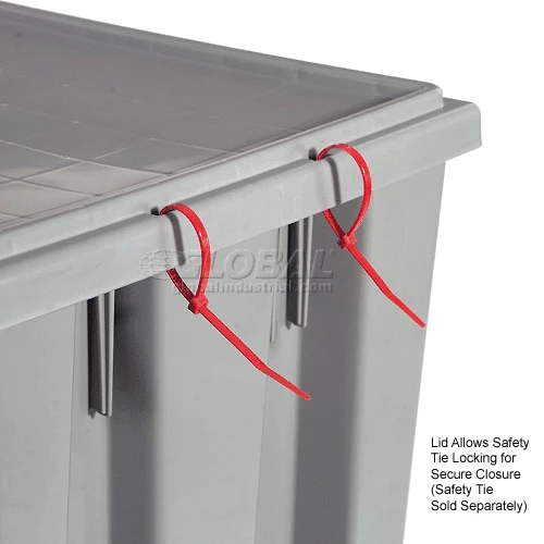 Global Industrial Lid LID241 for Stack and Nest Storage Container SNT240, Gray - Pkg Qty 3 14 Global Industrial Lid LID241 for Stack and Nest Storage Container SNT240, Gray - Pkg Qty 3 - Image 14