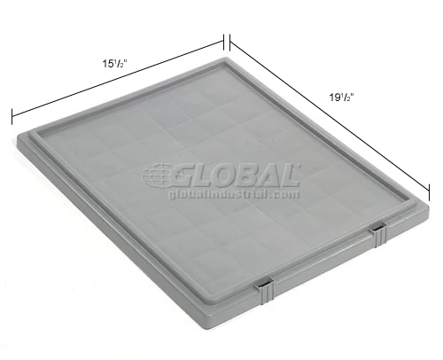 Global Industrial Lid LID191 for Stack and Nest Storage Container SNT190, SNT195, Gray - Pkg Qty 6 17 Global Industrial Lid LID191 for Stack and Nest Storage Container SNT190, SNT195, Gray - Pkg Qty 6 - Image 17