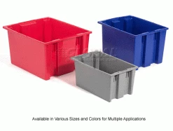Global Industrial Stack and Nest Storage Container SNT240 No Lid 23-1/2 x 15-1/2 x 12, Red - Pkg Qty 3 45 Global Industrial Stack and Nest Storage Container SNT240 No Lid 23-1/2 x 15-1/2 x 12, Red - Pkg Qty 3 -Containers & Organizers Sales Store 498422 2wco