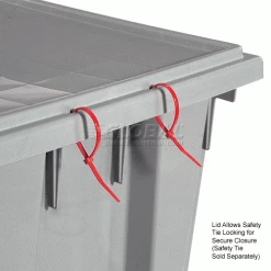 Global Industrial™ Lid LID301 for Stack and Nest Storage Container SNT300, Gray - Pkg Qty 3 -Containers & Organizers Sales Store 498425GY 2wco