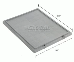 Akro-Mils Lid 35231 For Nest & Stack Tote 35225, 35230, Gray - Pkg Qty 3 33 Akro-Mils Lid 35231 For Nest & Stack Tote 35225, 35230, Gray - Pkg Qty 3 -Containers & Organizers Sales Store 498425GY dim