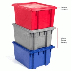 Akro-Mils Lid 35301 For Nest & Stack Tote 35300, Red - Pkg Qty 3 -Containers & Organizers Sales Store 498425 3wco 4
