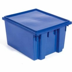 Akro-Mils Nest & Stack Tote 35300 - 29-1/2"L x 19-1/2"W x15"H, Blue - Pkg Qty 3 -Containers & Organizers Sales Store 498427BL 01 3