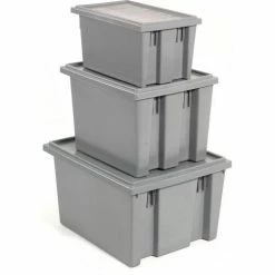 Akro-Mils Lid 35301 For Nest & Stack Tote 35300, Gray - Pkg Qty 3 -Containers & Organizers Sales Store 498427GY 16 4