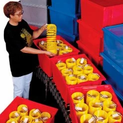 Akro-Mils Nest & Stack Tote 35225 - 23-1/2"L x 19-1/2"W x 10"H, Gray - Pkg Qty 3 -Containers & Organizers Sales Store 498427GY 20 1