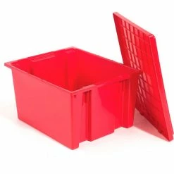 Akro-Mils Lid 35301 For Nest & Stack Tote 35300, Red - Pkg Qty 3 -Containers & Organizers Sales Store 498427RD 02