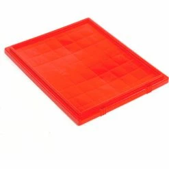 Akro-Mils Lid 35301 For Nest & Stack Tote 35300, Red - Pkg Qty 3
