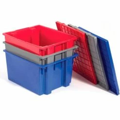 Akro-Mils Lid 35301 For Nest & Stack Tote 35300, Red - Pkg Qty 3 -Containers & Organizers Sales Store 498427RD 14