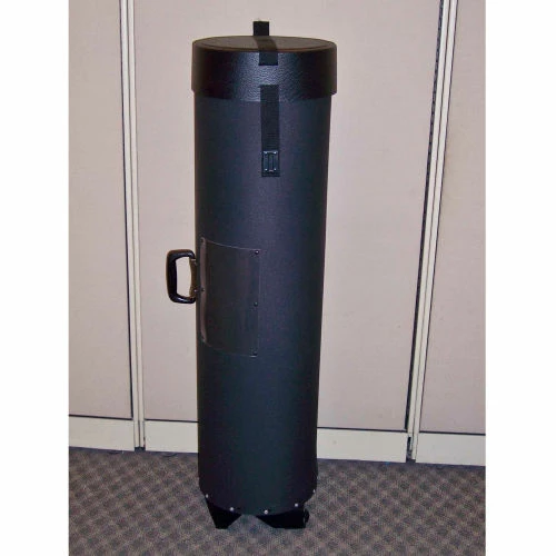 Case Design 511 Rotunda Graphics Case with Wheels - Trade Show Case - 14"L x 14"W x 65"H, Black 2 Case Design 511 Rotunda Graphics Case with Wheels - Trade Show Case - 14"L x 14"W x 65"H, Black - Image 2