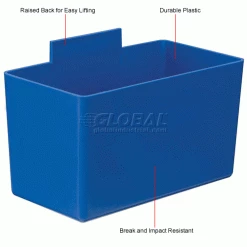 Little Inner Bin Cup QBC112 for Plastic Stacking Bins - 2-3/4 x 5-1/4 x 3 Blue - Pkg Qty 48 14 Little Inner Bin Cup QBC112 for Plastic Stacking Bins - 2-3/4 x 5-1/4 x 3 Blue - Pkg Qty 48 -Containers & Organizers Sales Store 550105BL 1wco