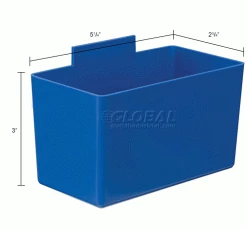 Little Inner Bin Cup QBC112 for Plastic Stacking Bins - 2-3/4 x 5-1/4 x 3 Blue - Pkg Qty 48 17 Little Inner Bin Cup QBC112 for Plastic Stacking Bins - 2-3/4 x 5-1/4 x 3 Blue - Pkg Qty 48 -Containers & Organizers Sales Store 550105BL dim