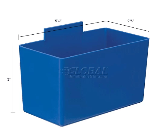 Little Inner Bin Cup QBC112 for Plastic Stacking Bins - 2-3/4 x 5-1/4 x 3 Blue - Pkg Qty 48 9 Little Inner Bin Cup QBC112 for Plastic Stacking Bins - 2-3/4 x 5-1/4 x 3 Blue - Pkg Qty 48 - Image 9
