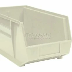 Global Industrial™ Plastic Stack & Hang Bin, 5-1/2"W x 14-3/4"D x 5"H, Beige - Pkg Qty 12 -Containers & Organizers Sales Store 550112BG 12