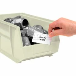 Global Industrial™ Plastic Stack & Hang Bin, 5-1/2"W x 14-3/4"D x 5"H, Beige - Pkg Qty 12 -Containers & Organizers Sales Store 550112BG 14