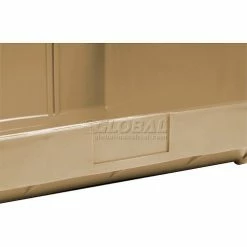 Global Industrial™ Plastic Stack & Hang Bin,11"W x 10-7/8"D x 5"H, Beige - Pkg Qty 6 -Containers & Organizers Sales Store 550114BG 13