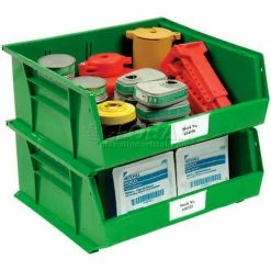 Plastic Stack & Hang Bin, 16-1/2"W x 10-7/8"D x 5"H, Green - Pkg Qty 6 39 Plastic Stack & Hang Bin, 16-1/2"W x 10-7/8"D x 5"H, Green - Pkg Qty 6 -Containers & Organizers Sales Store 550114GN 10