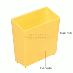 Global Industrial™ Little Bin For Plastic Bins - 4 x 2 x 4 Yellow - Pkg Qty 50 -Containers & Organizers Sales Store 550115 1wco